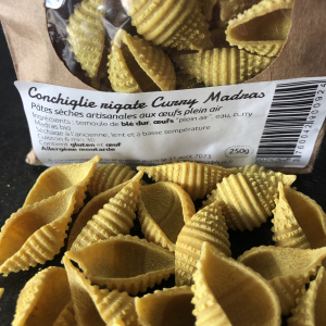 Conchiglie-rigate au curry de madras