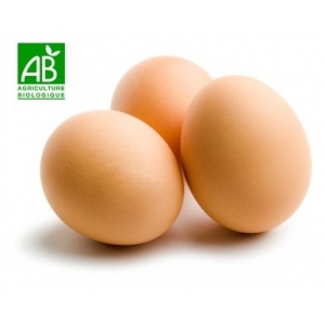 Oeufs issues de l'agriculture biologique*12