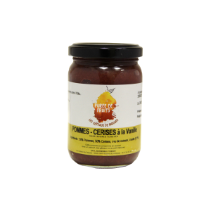 Purée de fruit-pomme/cerise à la vanille 220g