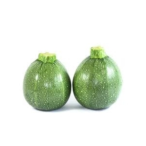 Courgette ronde verte par 2 pièces