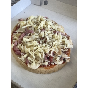 Bruschetta champignons lardons