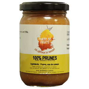 Purée de fruit 100% prune d'ente 220g