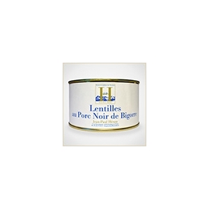 Lentille de porc noir