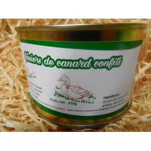 Gésiers de canard confit