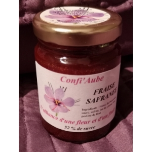 Confi'aube fraise safranée