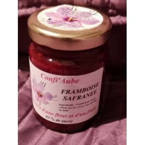 Confi'aube framboise safranée