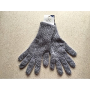 Gants gris argenté