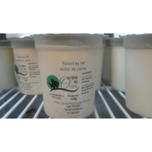 Yaourt lait de vache nature