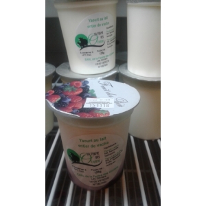 Yaourt lait de vache fruits des bois