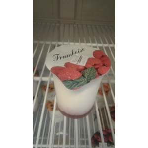 Yaourt lait de vache framboise