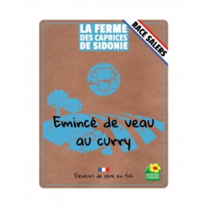 émincé de veau au curry (salers)