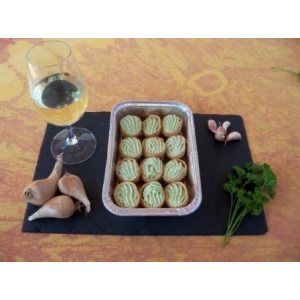 Escargots présentés en  fromentines à la bourguignonne - sachet de 2 dz