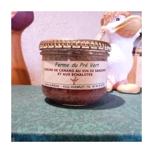 Terrine de canard au vin de sancerre et échalottes