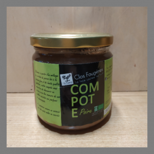 Compote poire bio