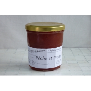 Confiture pêche et prune 330 gr