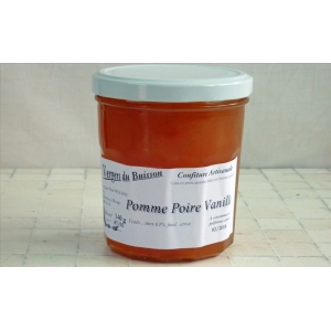 Confiture de pomme poire vanille 330 gr