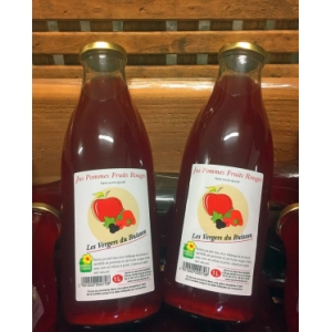 Jus pomme 4 fruits rouges