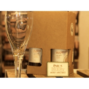 Coffret cadeau degustation 3 bières différentes et un verre