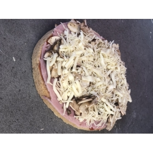 Bruschetta champignons jambon