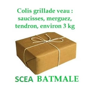 Colis grillade de veau, 3 kg environ