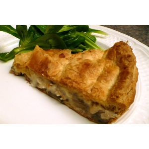 Tourte poulet champignons 4 pers