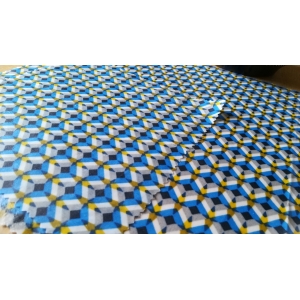 Bee-wrap film alimentaire bleu graphique