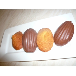 Madeleines au chocolat au lait