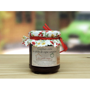 Confiture de pêche de vigne sanguine