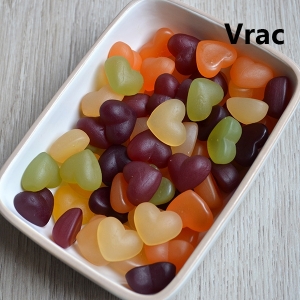 Cœurs gélifiés végan