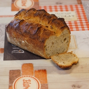 Pains aux graines de courge/millet tranche