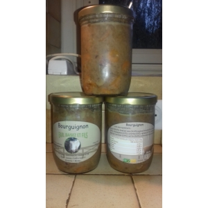 Bocal de boeuf bourguignon en 750g
