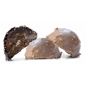 Rochers au praliné (2 lait et 1 noir)