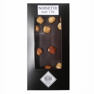 Tablette gourmande chocolat noir/noisettes