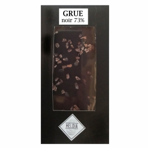 Tablette gourmande chocolat noir/grué de cacao