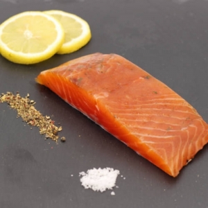 Truite marinée gravlax pavé