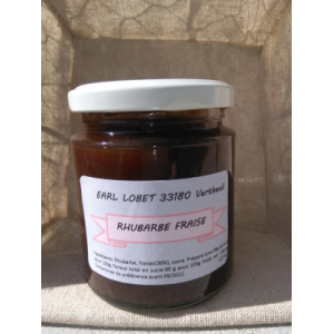 Confiture rhubarbe fraise