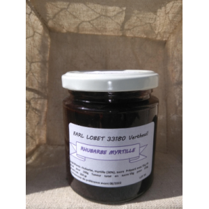 Confiture rhubarbe myrtilles