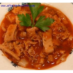 Trippes de boeuf cuisinnés à la provençale