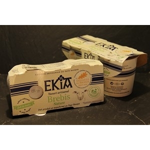 Yaourt artisanal de brebis nature (x2)