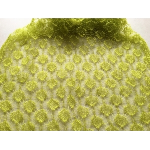 Foulard dentelle chartreuse