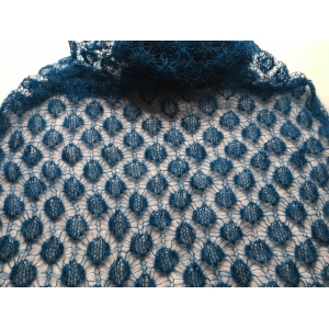 Foulard dentelle paon