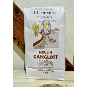 Prépartion pour pain 14 céréales et graines