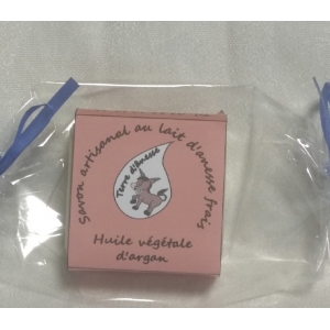 Savon artisanal au lait d'ânesse frais- argan