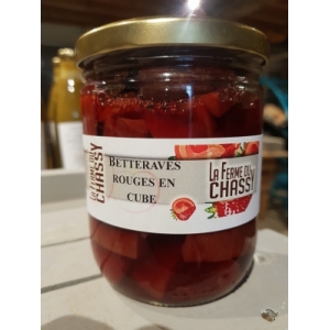 Betteraves rouges en cubes