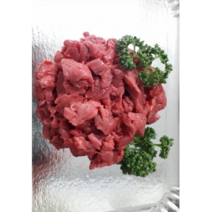 Haché coupé au couteau