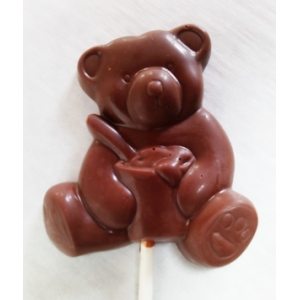 Sucette au chocolat au lait