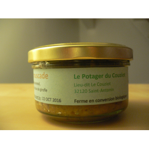 Pâté de légumes courgettes echalotes grillées