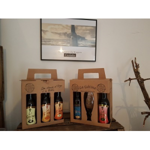 Coffret de 5 bouteilles de 33 cl et 1 verres