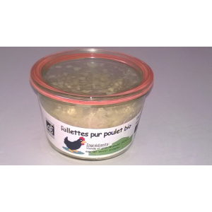 Rillette pur poulet bio 250g