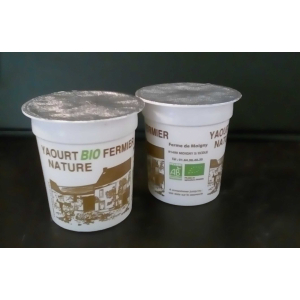 Yaourt bio fermier nature (x4)